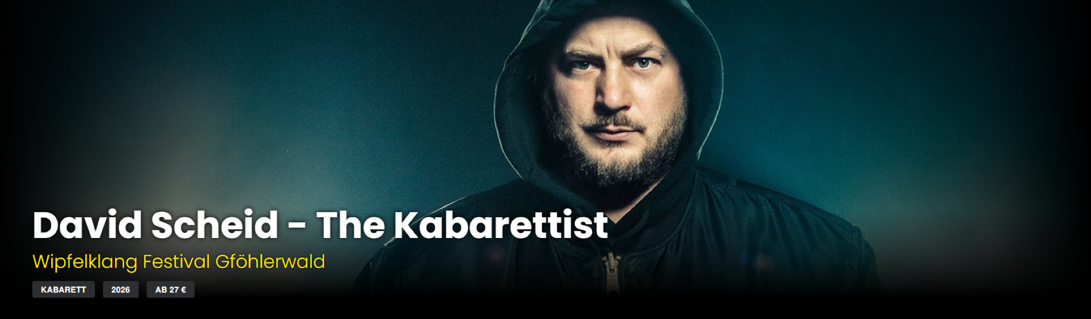 David Scheid - The Kabarettist - Wipfelklang Festival Gföhlerwald