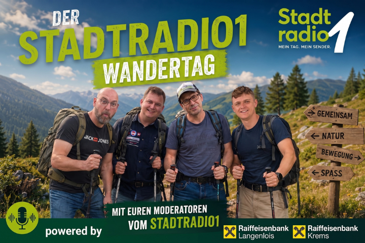Der Stadtradio 1 Wandertag powered by Raiffeisenbank Krems-Langenlois: „Schritt für Schritt ein Hit“