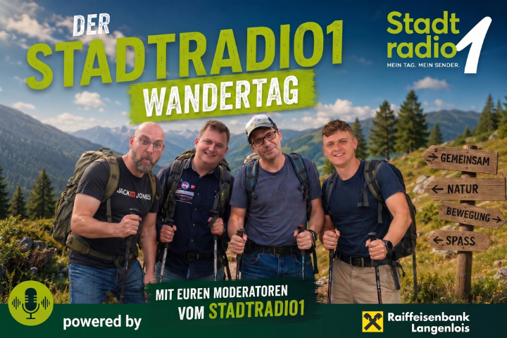 Der Stadtradio 1 Wandertag powered by Raiffeisenbank Langenlois: „Schritt für Schritt ein Hit“