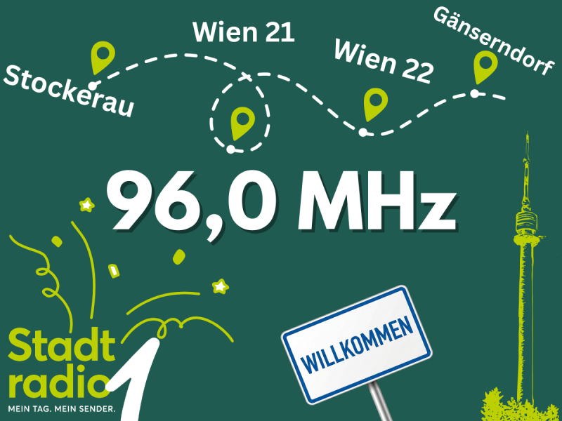 Wir wachsen! Stadtradio 1 jetzt auf der neuen UKW-Frequenz 96,0 MHz